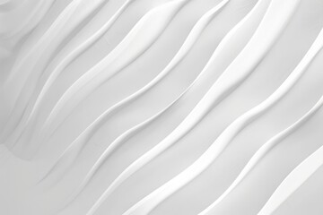Wall Mural - subtle white background with thin, wavy lines in very light grey creating a calm pattern
