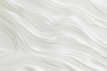 Wall Mural - subtle white background with thin, wavy lines in very light grey creating a calm pattern