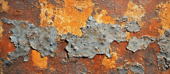 Aufkleber - highly corroded metal plate. with copy space image. Place for adding text or design
