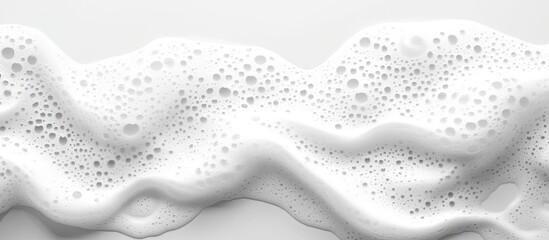 Aufkleber - White foam background. with copy space image. Place for adding text or design