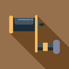 Poster - spinning fishing reel for angling and fishing tackle equipment