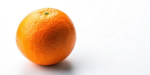 Aufkleber - Fresh orange on white background , citrus, fruit, juicy, vitamin C, healthy, vibrant, natural, refreshing, organic, food, tasty