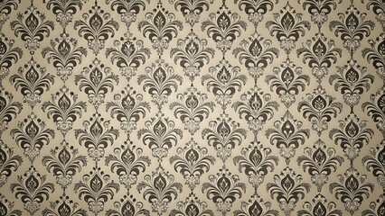Poster - Beige background with vintage gray and black wallpaper pattern, beige, background, vintage, wallpaper, pattern, gray, black
