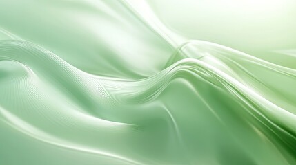 Poster - smooth 3d light green background with soft gradients and gentle lighting, creating a fresh and airy 