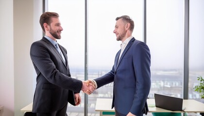 two businessmen shaking hands