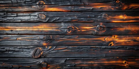 Poster - Dramatic burnt black wood texture background, dark, dramatic, black, burnt, wood, texture, background, abstract, design