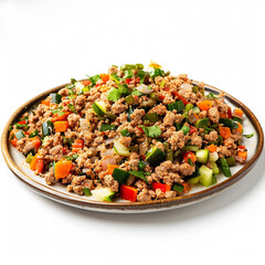 Picadillo de carne con vegetales 