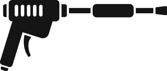 Poster - spray gun icon in simple style isolated on white background