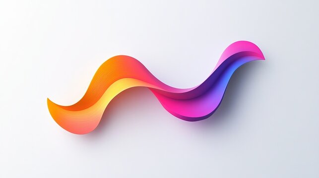 Develop a beautiful logo with fluid color changes on a white canvas, showcasing modern sophistication and dynamic gradients.