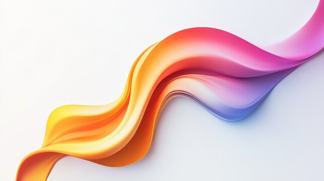Develop a beautiful logo with fluid color shifts on a clean white canvas. Incorporate modern shapes and seamless transitions for a polished look
