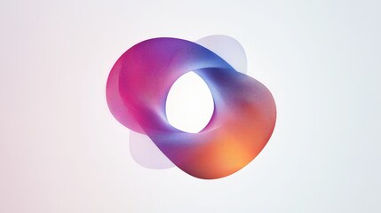 Poster - Develop a stunning logo with smooth color shifts against a white backdrop