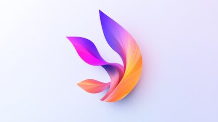 Poster - Develop a unique color-changing logo with seamless transitions on a white backdrop. Showcase innovative shapes and elegant gradients for a striking look.