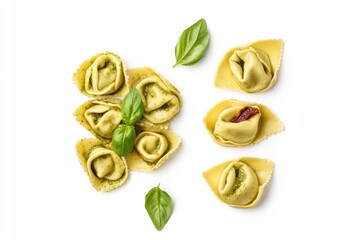 Wall Mural - Tortellini with Pesto and Sun-dried Tomato Filling