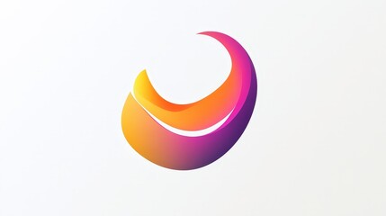 Poster - Imagine a logo that transitions colors seamlessly on a white backdrop, showcasing a blend of modern aesthetics and innovative design.