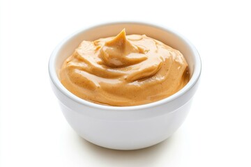 Wall Mural - Creamy Peanut Butter in a White Bowl