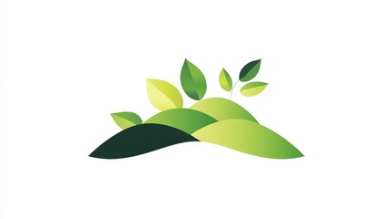 Poster - Imagine a sleek green environment logo with alternating colors against a white backdrop.