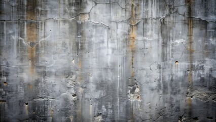 Naklejka na meble Weathered dark gray concrete wall texture featuring worn, rough, and aged cement surface with subtle cracks and imperfections, ideal for grungy background designs.
