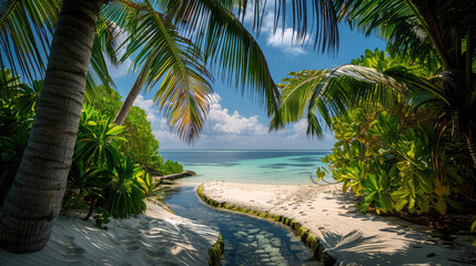 palm tree on the beach