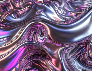 Metal chrome liquid background abstract texture silver gradient 3d pattern 