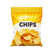© Milano - Yellow bag with potato chips isolated.