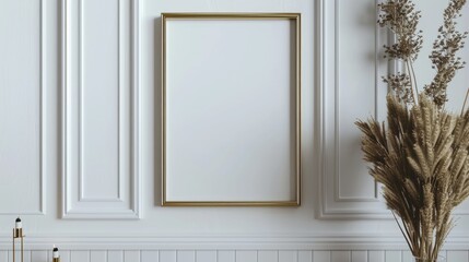 Wall Mural - Empty frame mock-up in decor