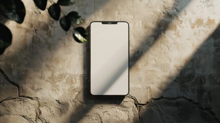 Poster - A white phone is sitting on a wall