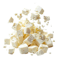 falling Sliced feta diced curd cheese isolated on transparent background.png
