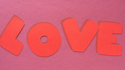 Sticker - 3d love on paper