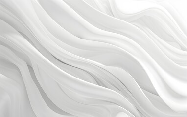 Wall Mural - Abstract white background with soft waves for design, vector illustration. White background. grey and white color theme -