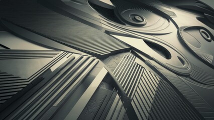 Poster - Abstract background with textured lines and patterns
