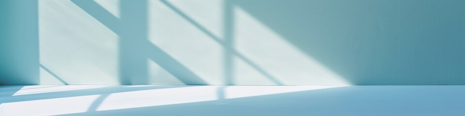 Aufkleber - Modern Minimalist Space with Soft Gradient Lighting Casting Intricate Shadows Across Smooth Curved Surfaces at Daytime