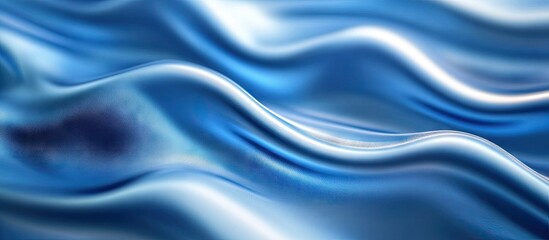 Fototapete - Abstract blue background featuring smooth lines and a touch of motion blur. with copy space image. Place for adding text or design
