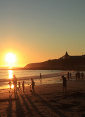 sunset at the beach