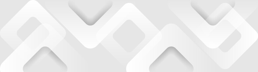 Poster - white abstract background with geometric shapes design