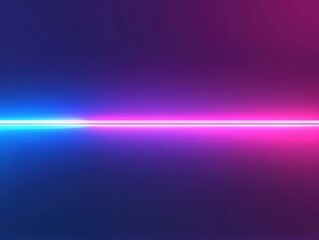 Poster - A vibrant neon light beam in blue and pink creates a modern, futuristic atmosphere perfect for digital designs.