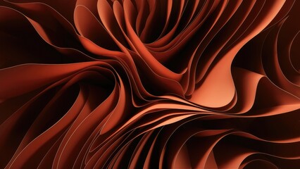 Poster - Elegant Dark Orange Abstract Background Design