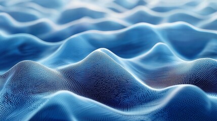 Poster - Dynamic Digital Wave Patterns, vibrant energy flows in abstract design, showcasing rhythmic movement and colorful undulations against a blank canvas of free space