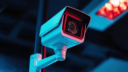 Poster - CCTV Security System with Motion Detection and Face Recognition, advanced surveillance technology, designed for enhanced safety and monitoring in various environments.