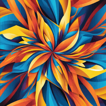 Abstract background with colorful geometric shapes and minimalistic design