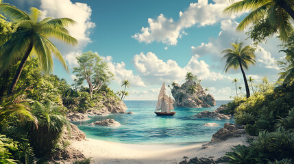 Wall Mural - tropical paradise