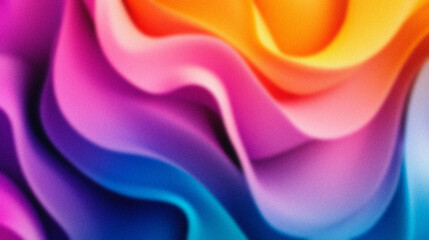 Wall Mural - Abstract gradient background blending pink, purple, and peach tones, ideal for modern designs, digital art, or creative projects. With noise.
