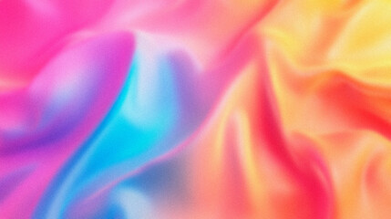 Wall Mural - Abstract gradient background blending pink, purple, and peach tones, ideal for modern designs, digital art, or creative projects. With noise.
