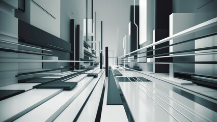 Poster - Modern Minimalist Abstract Background Design  HD Wallpaper Illustration