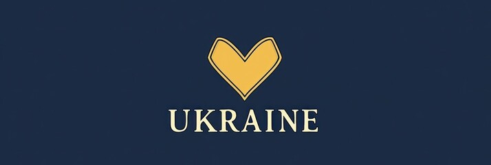 Banner with the flag of Ukraine. Independence day of Ukraine. Stand and support for Ukraine