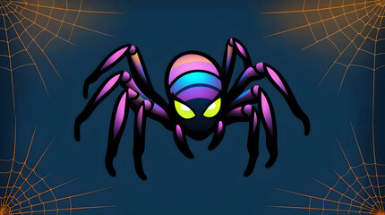 glowing spider background