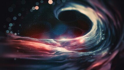 Poster - Abstract bokeh background for design purposes Digital illustration and rendering