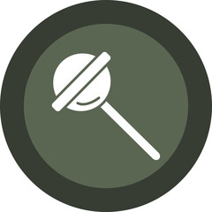 Sticker - Lollipop Glyph Circle Icon