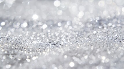 Poster - Silver Bokeh Background