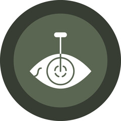 Poster - Eye Surgery Glyph Circle Icon