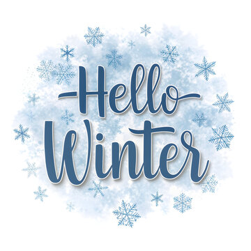hello winter text